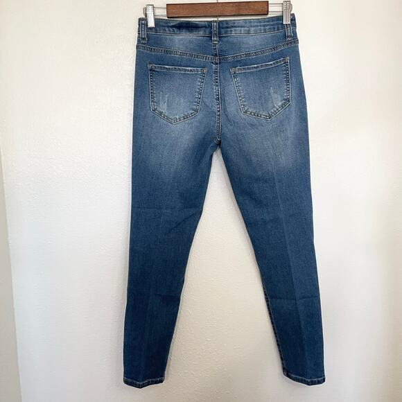 Boston Proper Skinny Weaved Ankle Mid Rise Jeans Woman's Size 27 - Picture 10 of 15